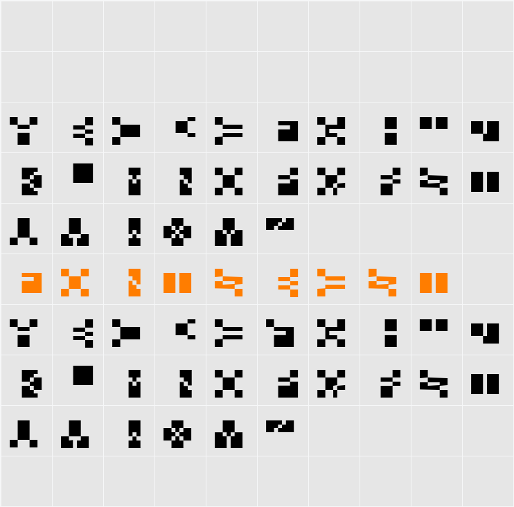 Hyaline 2 Character Map