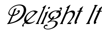 Delight It Font Image