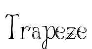 Trapeze Font Image