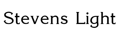 Stevens Light Font Image