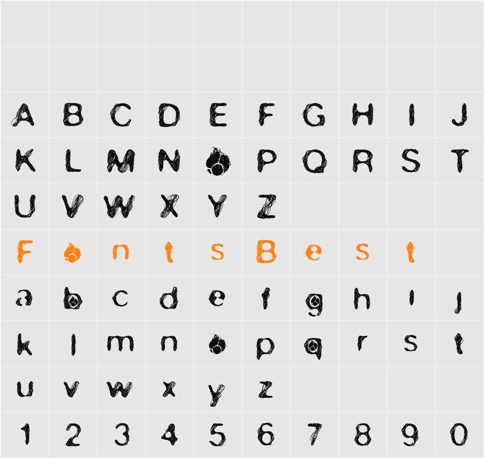 skirules-Sans2 Character Map