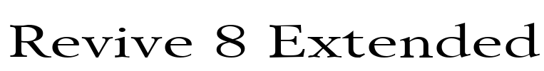 Revive 8 Extended Font Image