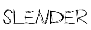 Slender Font Image