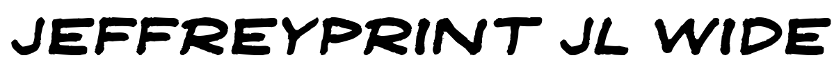 JeffreyPrint JL Wide Font Image