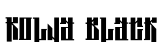 Kolja Black Font Image