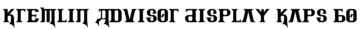 Kremlin Advisor Display Kaps Bo Font Image