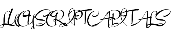 LucyScriptCapitals Font Image
