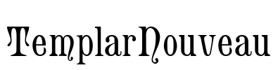 TemplarNouveau Font Image