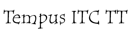 Tempus ITC TT Font Image