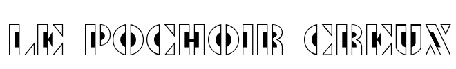 Le Pochoir Creux Font Image