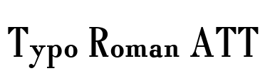 Typo Roman ATT