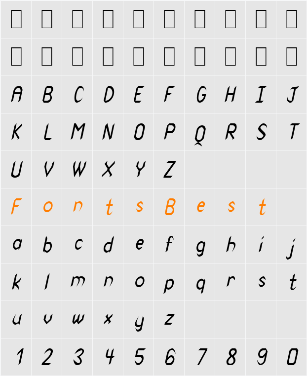 Spike-Condensed Character Map