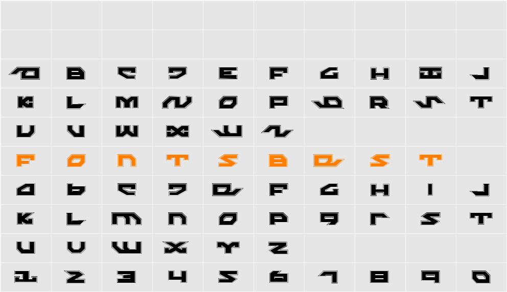 Nightrunner Pro Character Map