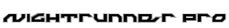 Nightrunner Pro Font Image