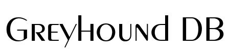 Greyhound DB Font Image