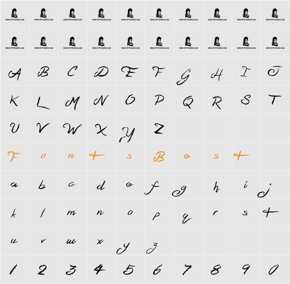 Sandy Bay Character Map
