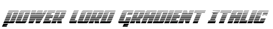 Power Lord Gradient Italic