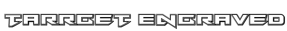 Tarrget Engraved Font Image