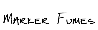 Marker Fumes Font Image