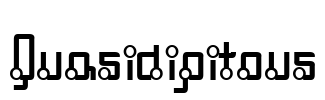 Quasidipitous Font Image