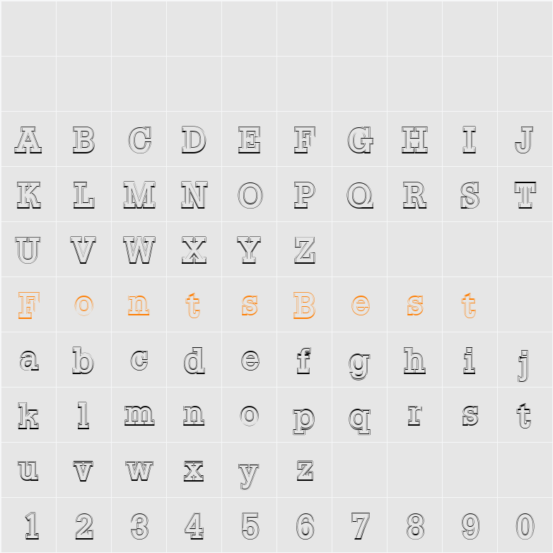 a_Noter2Otl Character Map