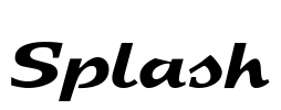 Splash Font Image