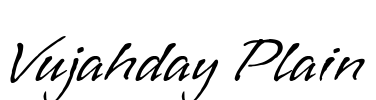 Vujahday Plain Font Image