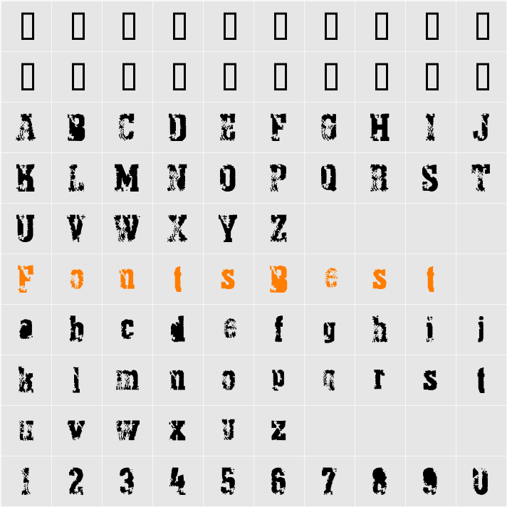 PythonianDeluxe Character Map