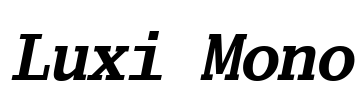 Luxi Mono Font Image