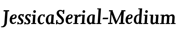 JessicaSerial-Medium Font Image