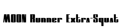 MOON Runner Extra-Squat Font Image