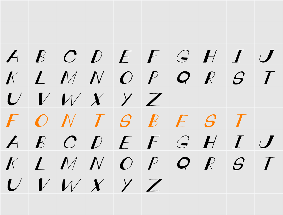 crankdeal tilt Character Map