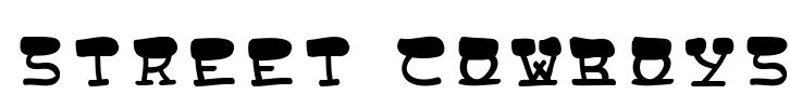 Street Cowboys Font Image