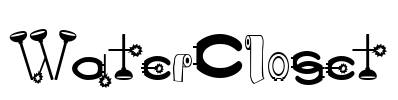 WaterCloset Font Image