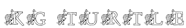 KG TURTLE Font Image