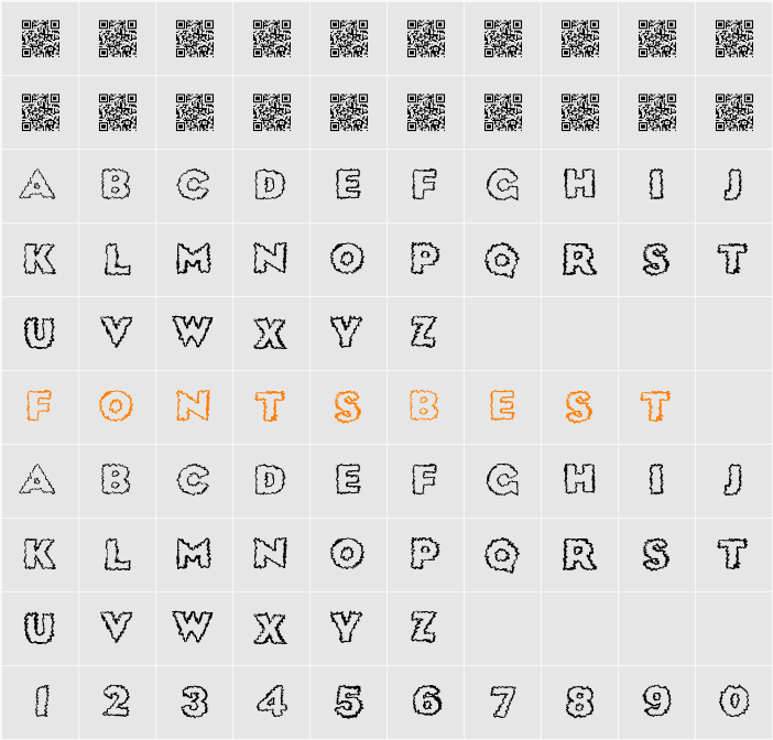 SickDream Character Map