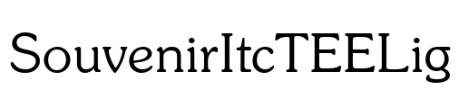 SouvenirItcTEELig Font Image