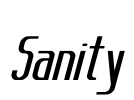 Sanity Font Image