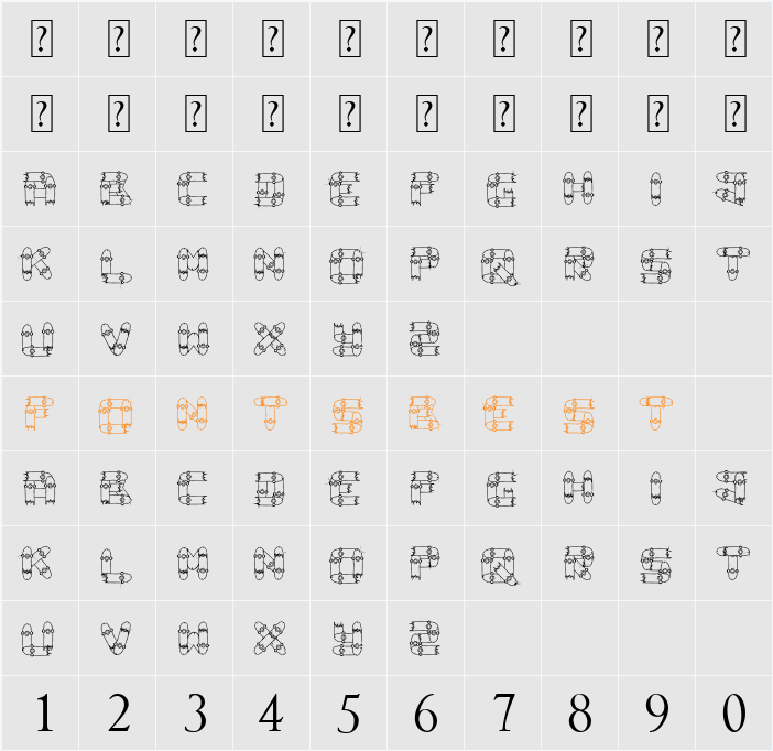 Broken Skate deck Character Map