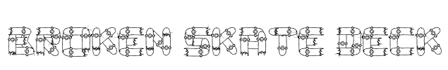 Broken Skate deck Font Image