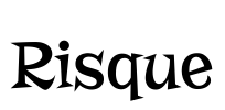 Risque Font Image
