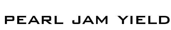 pearl jam yield Font Image