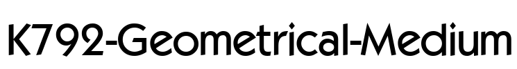 K792-Geometrical-Medium Font Image