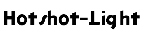Hotshot-Light Font Image