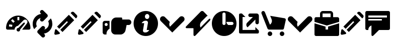 Breezi Icon Set Font Image