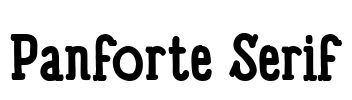 Panforte Serif