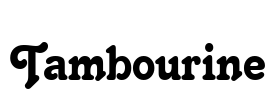 Tambourine Font Image