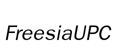 FreesiaUPC Font Image