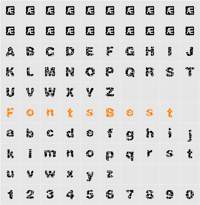 Katalyst inactive BRK Character Map