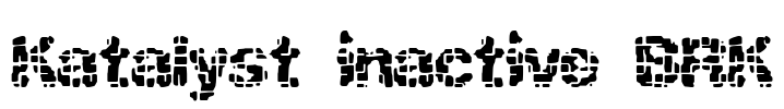 Katalyst inactive BRK Font Image